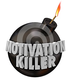 Motivation Killer Round Bomb Discouragement Bad Morale photo
