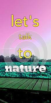 motivation qoutes with nature background suiteble for poster