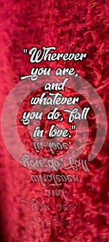 Motivation qoutes with red background, suiteble for poster