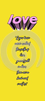 motivation qoutes with yellow background suitable for poster