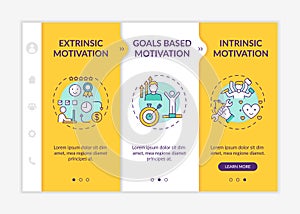 Motivation variety onboarding vector template