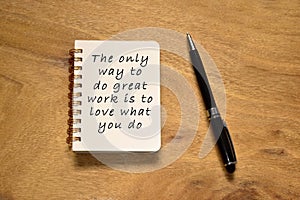 Motivational and inspirational quote with phrase. Working attitude concept