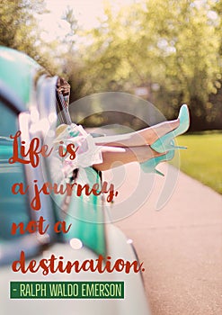 Motivational Quote - Life is a journey, not a destination