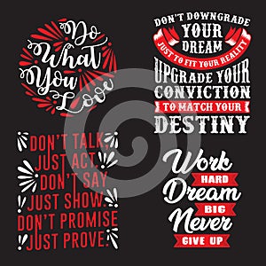 Motivational Quote and saying set good for print