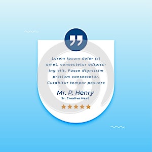 motivational speech background for testimonial content vector design