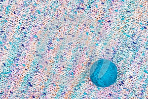 Motley multicolored wool knitted background