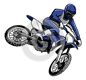 Moto cross rider