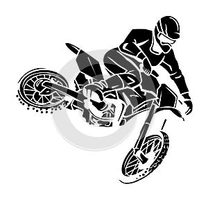 Moto cross rider