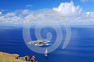 Moto Nui islet on Easter Island photo