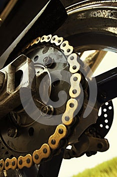 Motobike chain photo