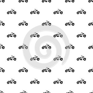 Motobike pattern, simple style