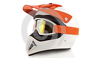 Motocross bike helmet