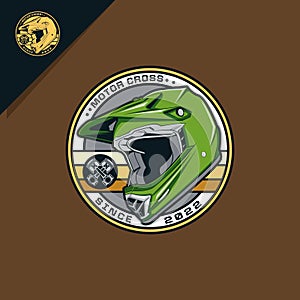 motocross helmet emblem logo