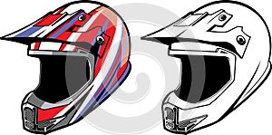 Motocross helmet photo