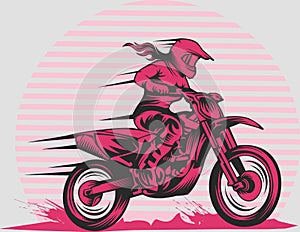 motocross icon 2 VECTOR ILLUSTRATION DOWNLOADED