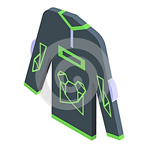 Motocross jacket icon isometric vector. Bike rider