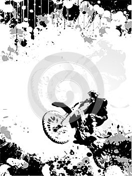 Motocross poster background photo