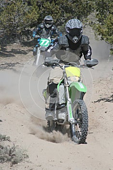 Motocross racers photo