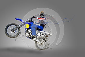 Motocross rider photo