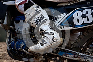 motocross rider detail