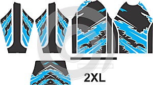 Motocross Shirt Design Adjust in Pattern 2XL size