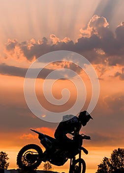 Motocross Sunset