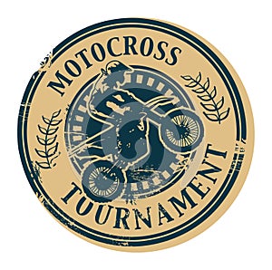 Motocross Tournament stamp
