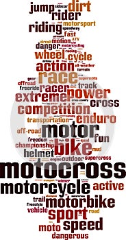 Motocross word cloud