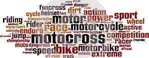 Motocross word cloud