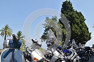 Motocycle motobike Taormina Italy Sicilia photo
