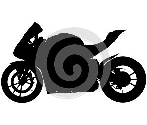 MotoGP Bike - motorcycle without a racer, driver. silhouette photo