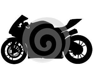 MotoGP Bike - motorcycle without a racer, driver. silhouette photo