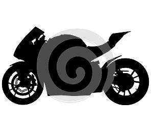 MotoGP Bike - motorcycle without a racer, driver. silhouette photo