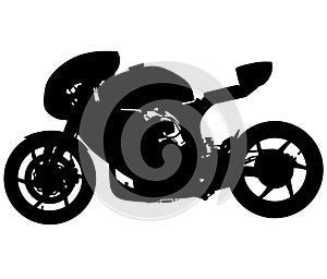 MotoGP Bike - motorcycle without a racer, driver. silhouette photo