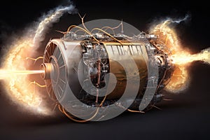 Motor Binodal NTP and NEP: A Breakthrough in Energy Efficiency. Generative AI photo