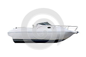 Motor boat isolated on a white background