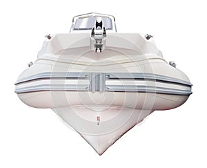 Motor boat isolated on white background