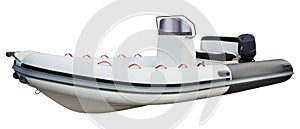 Motor boat isolated on white background