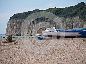 Motor boats at the coast