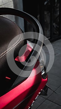 a motor body that is on the side.