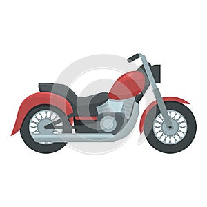 Motor chopper icon cartoon vector. Bike road