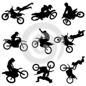 Motor cross freestyle set photo