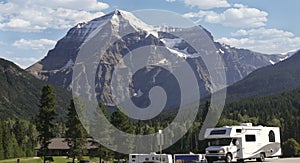 Motor Home at Mount Robson, Canada