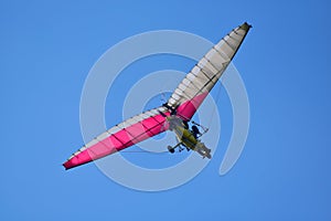 Motor kite flying in the sky