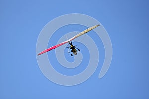 Motor kite flying in the sky