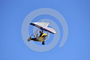 Motor kite flying in the sky