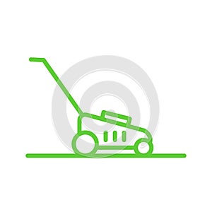 Motor Lawn mover icon, Spring Yard Care, Green icon