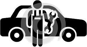 Motor mechanic icon