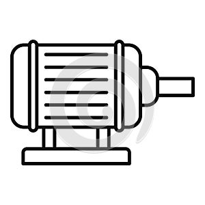 Motor pump irrigation icon, outline style