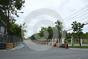 Motor Race Track In City